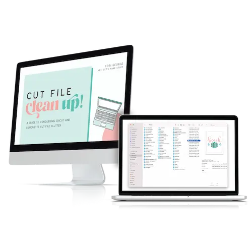 Cut Files Clean Up Screen Preview.