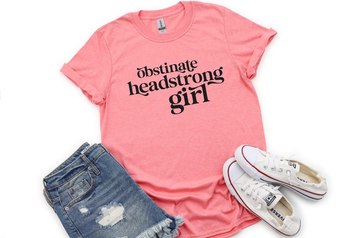 obstinate headstrong girl SVG image