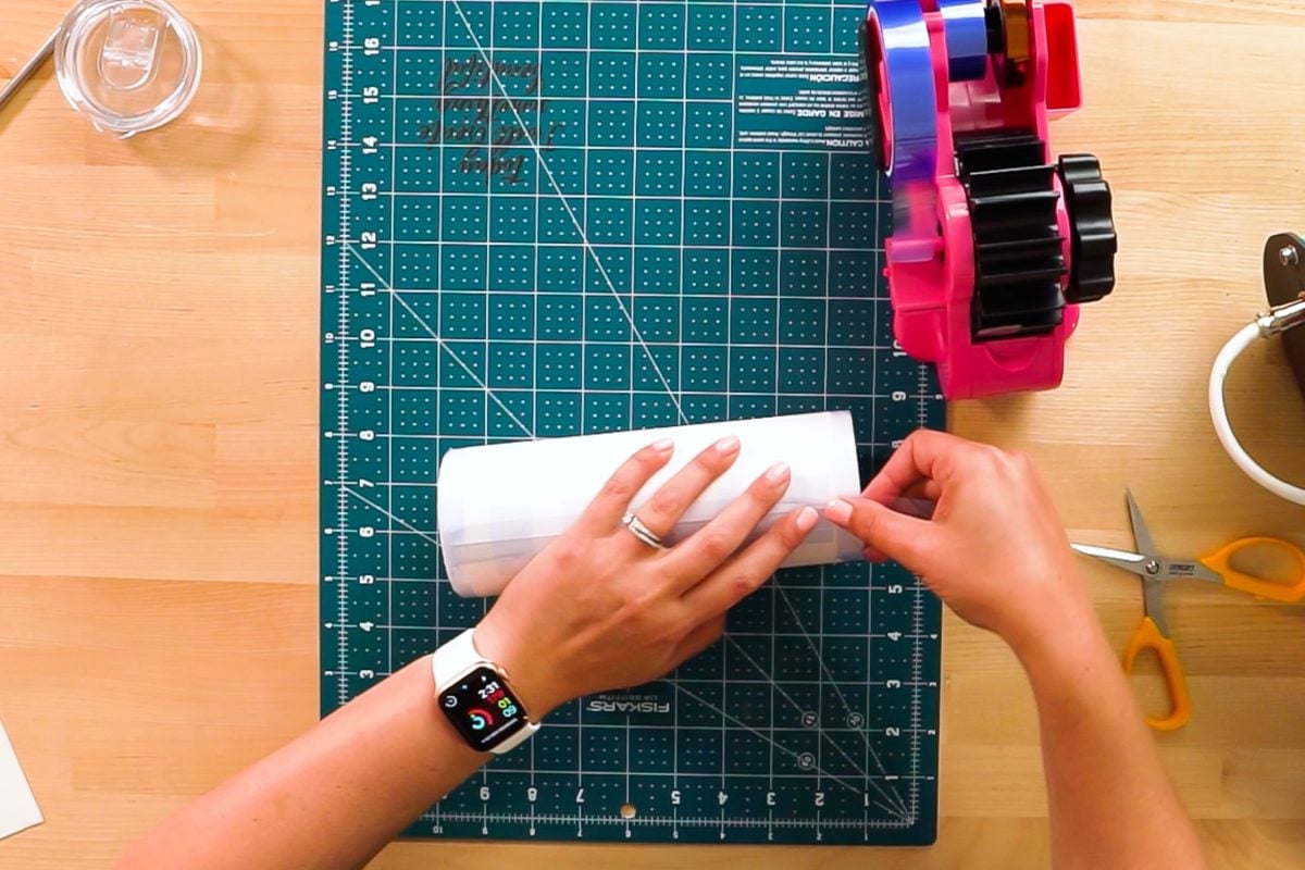 How to Tape a Tumbler to Minimize Seams and Uneven Edges!