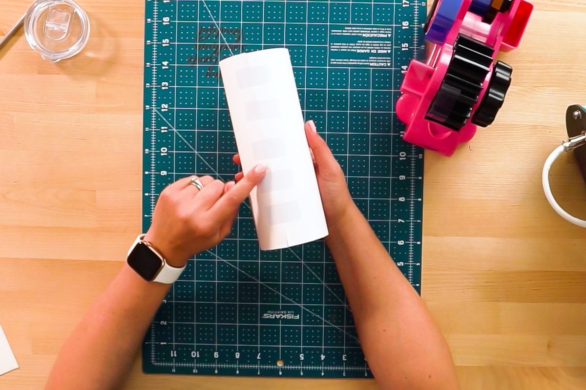 How to Tape a Tumbler to Minimize Seams and Uneven Edges!