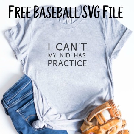 Gray t-shirt with saying I Can't My Kid Has Practice