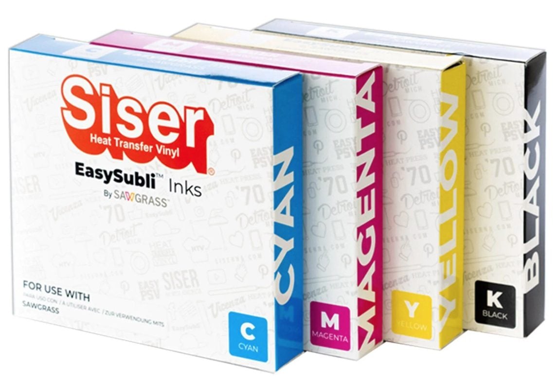 Four colors of Siser EasySubli Ink