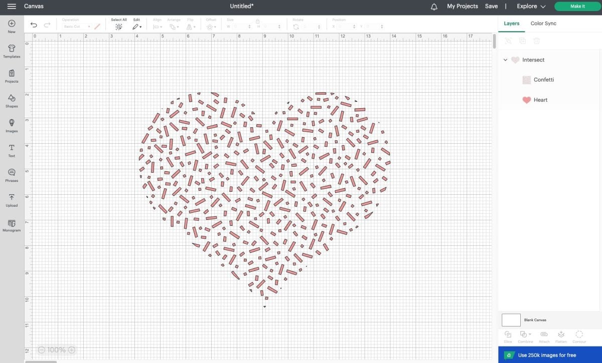 DS Screenshot - Confetti in the shape of a heart