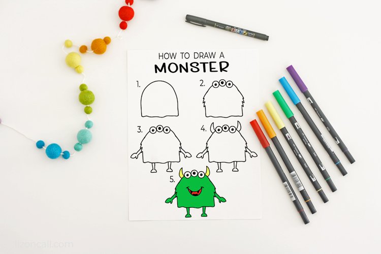 Free Printable I-Spy Monster Game for Kids - Hey, Let's Make Stuff