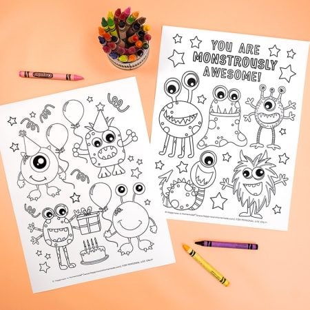 Monster coloring pages