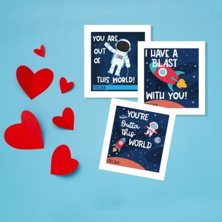 Three space Valentine's Day cards