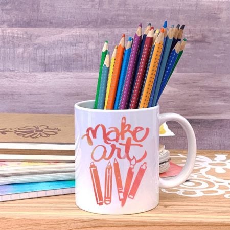 Make Art coffee mug SVG