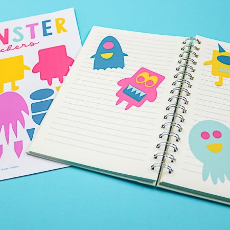 Printable monster stickers for toddlers