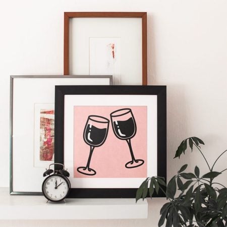 Wine glass art