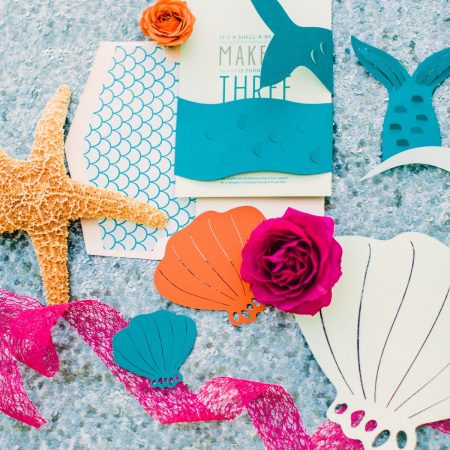 Sea shells, star fish and other mermaid party ideas