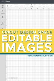 Editable Images in Cricut Design Space on a Cricut Canvas