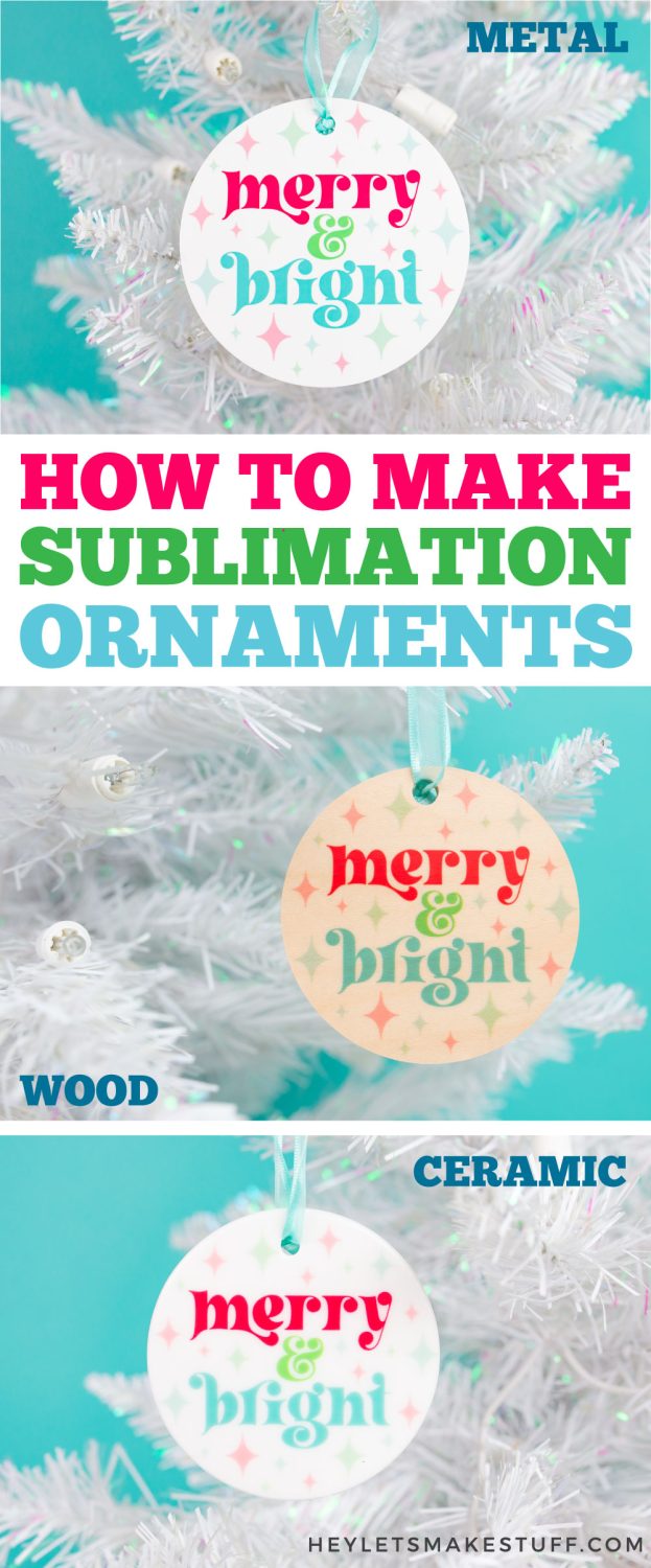 How to Make Sublimation Ornaments Pin Image