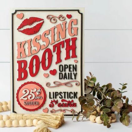 Kissing Booth Sign - Design Bundles