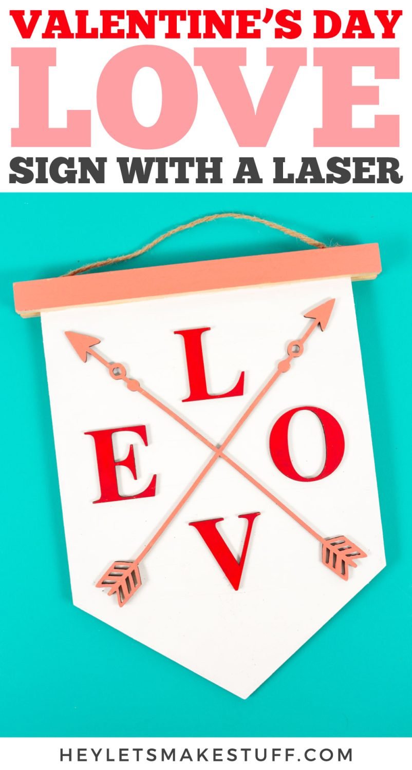 Valentine's Day LOVE Sign with a laser pin image