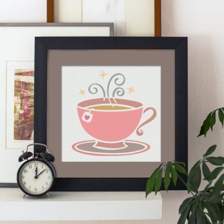 Tea Cup Art by 100 Directions