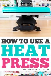 How to Use a Heat Press pinnable image