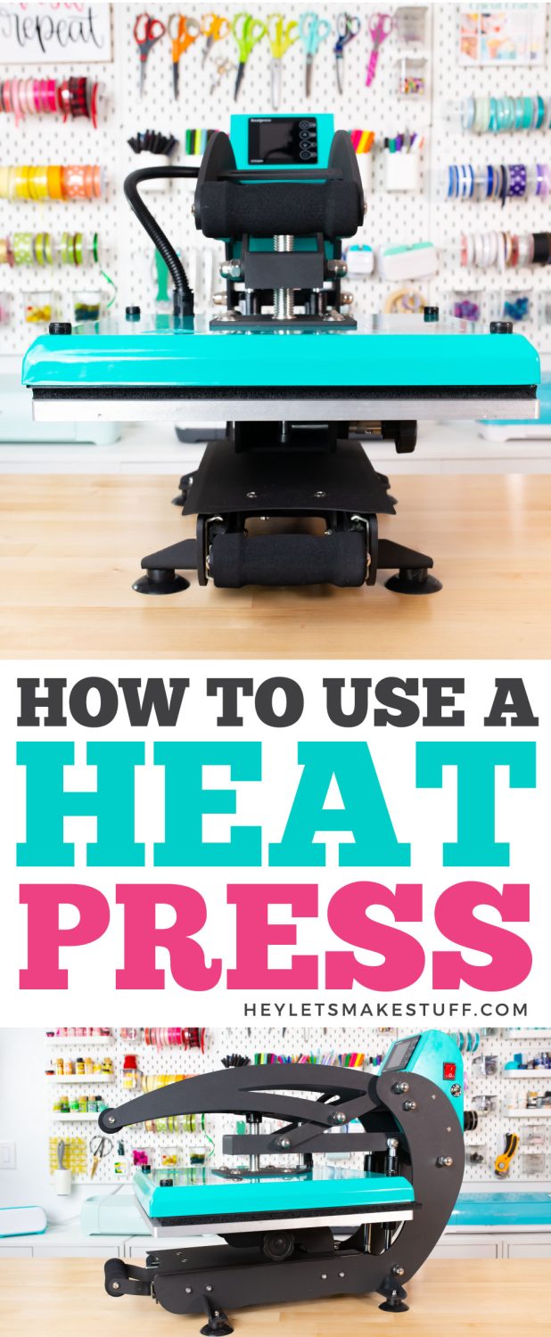 How to Use a Heat Press pinnable image
