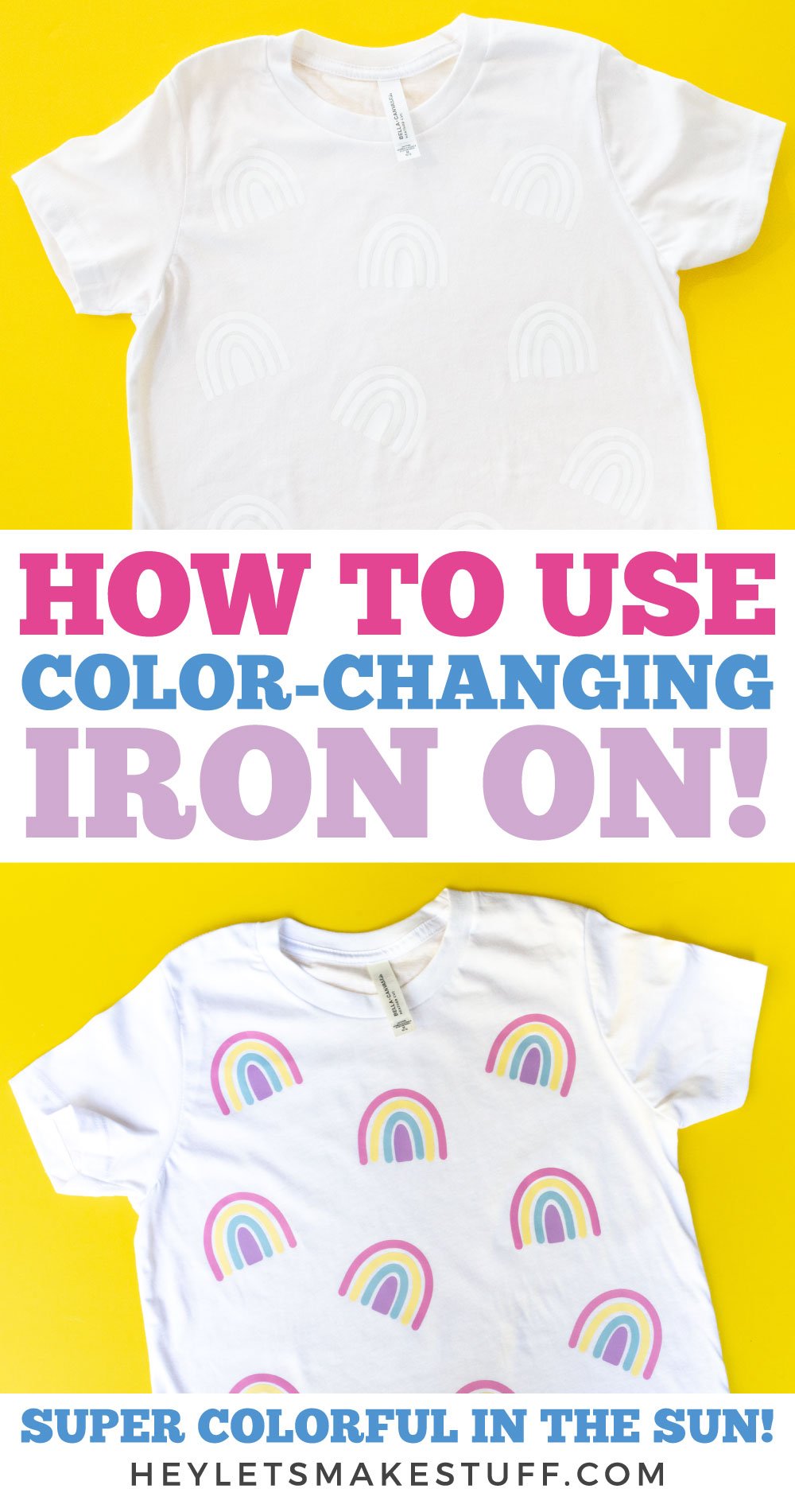 How to Use Color-Changing HTV - Hey, Let's Make Stuff