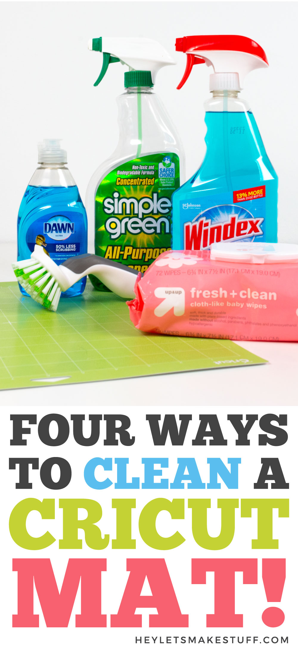 Four Methods to Clean a Cricut Mat so it's Sticky Again