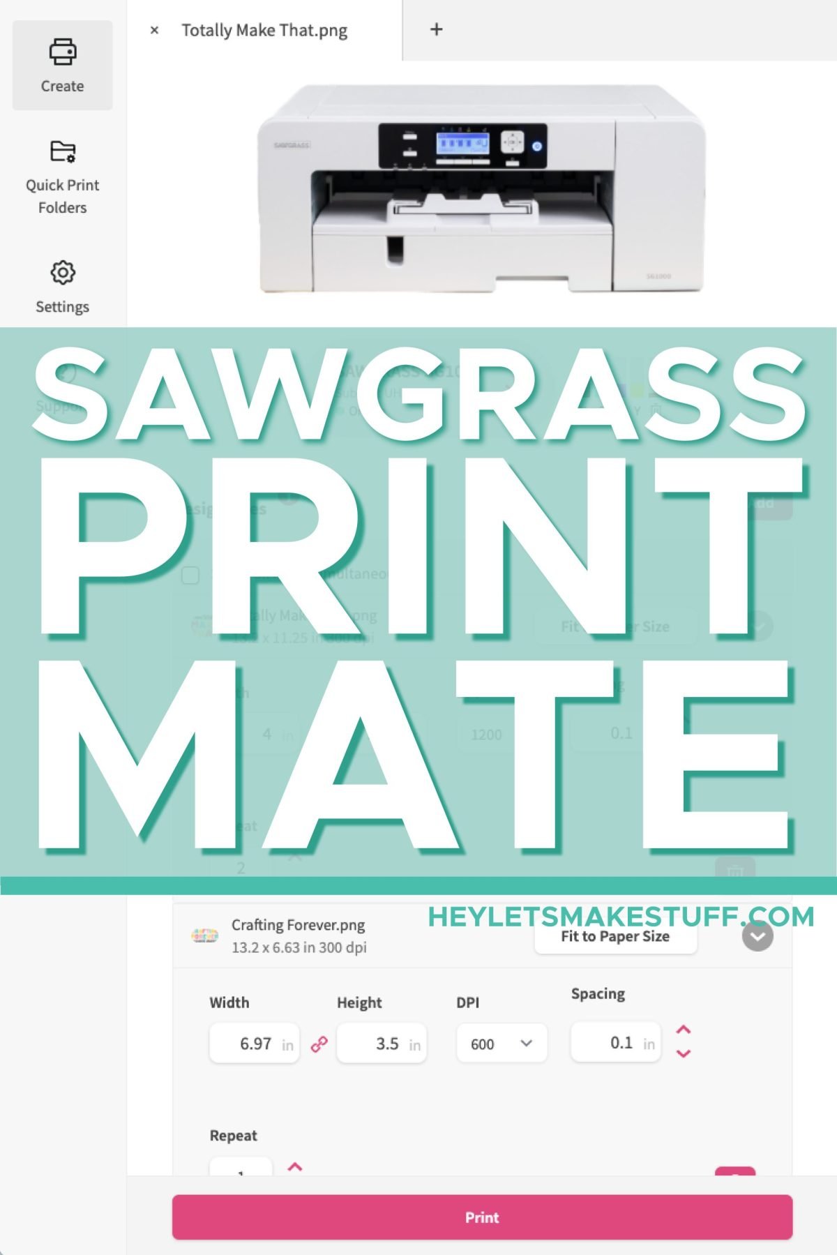 How to Use Siser EasySubli with a Sawgrass Printer - Hey, Let's Make Stuff
