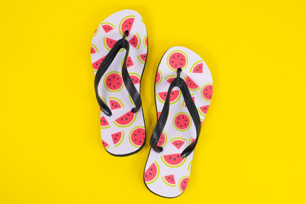 How to Make Sublimation Flip Flops - Hey, Let's Make Stuff