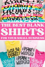 The Best Blank Shirts for your small business pin