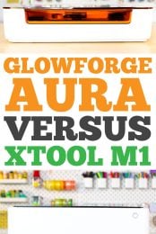 Let's take a look at two popular craft lasers on the market: the Glowforge Aura vs. the xTool M1. Which of these crafting lasers is better for your particular needs and budget?