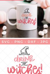 drink up witches SVG pin image