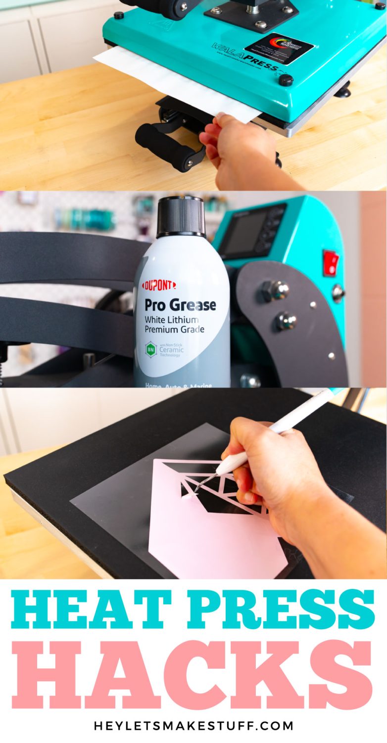 Heat Press Hacks pin image