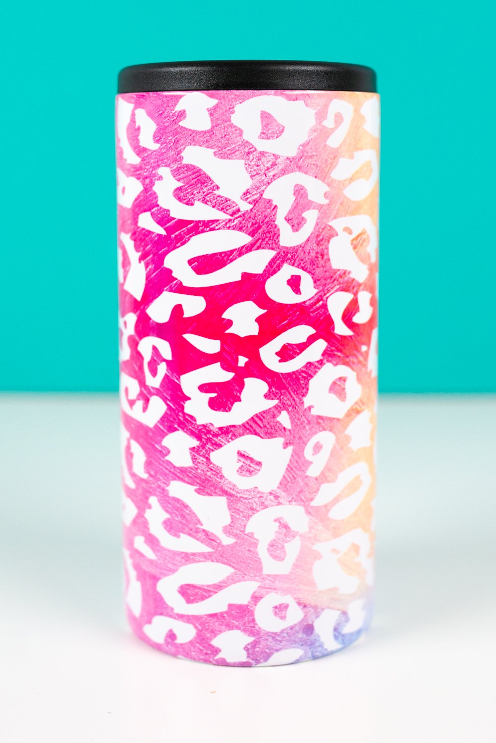 Final leopard print sublimation tumbler