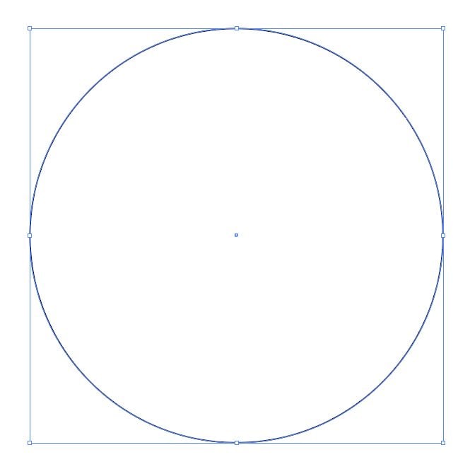 Adobe Illustrator - Bounding Box around a circle.