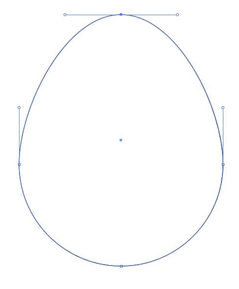 Adobe Illustrator - circle with top right stretched away like the top of an egg.