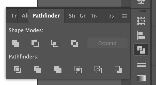 Adobe Illustrator - Pathfinder Panel