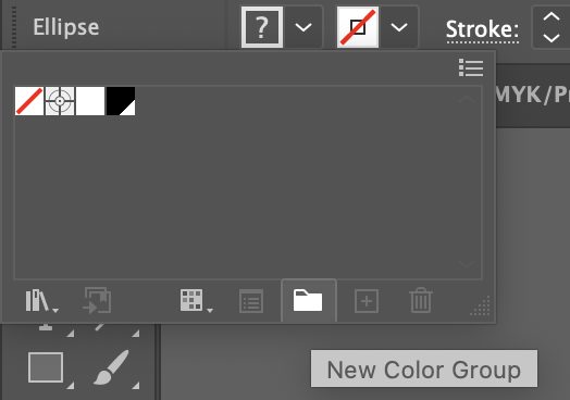 Adobe Illustrator - New Color Group