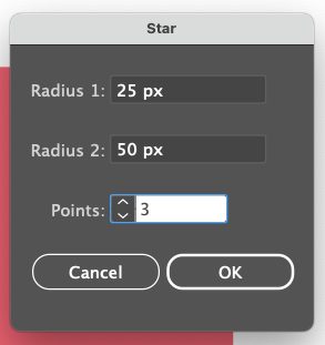 Adobe Illustrator: Making a three-point star (triangle)