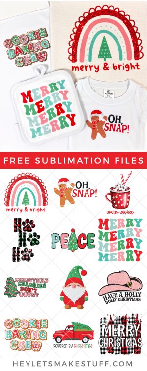 Free Christmas Sublimation Designs pin image