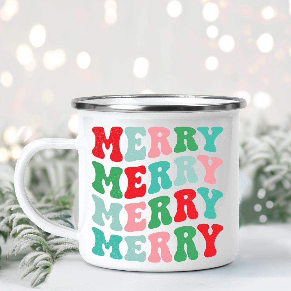 Merry Merry Merry sublimation image on mug