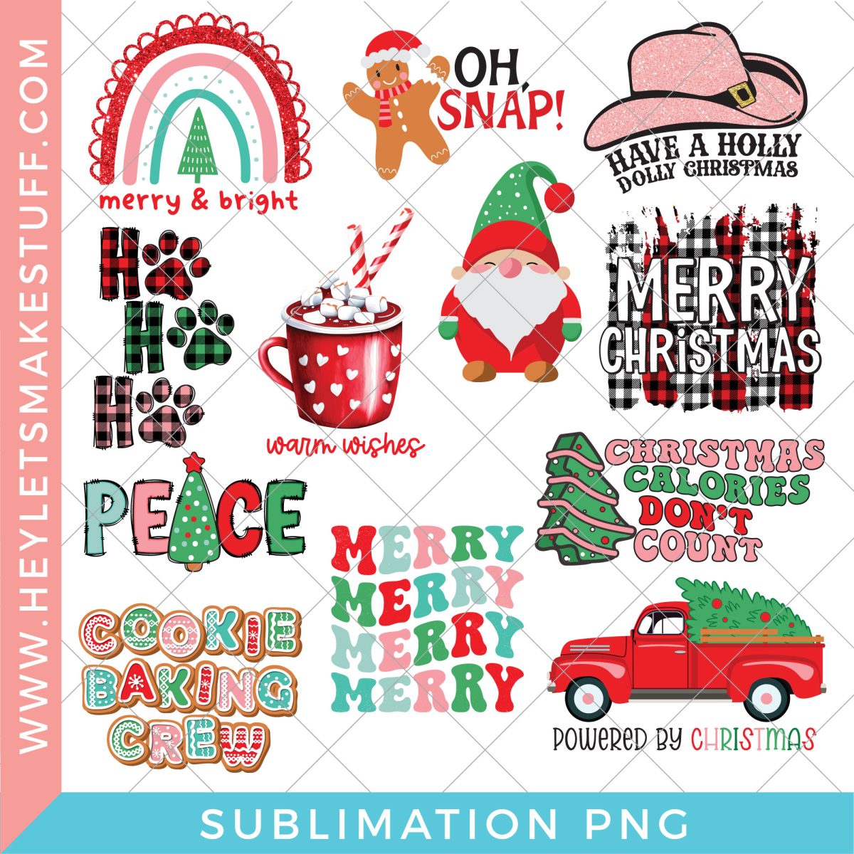 Free Christmas Sublimation Files