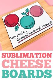 Sublimation Cheese Boards pin image