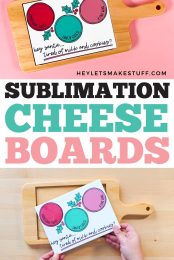 Sublimation Cheese Boards pin image