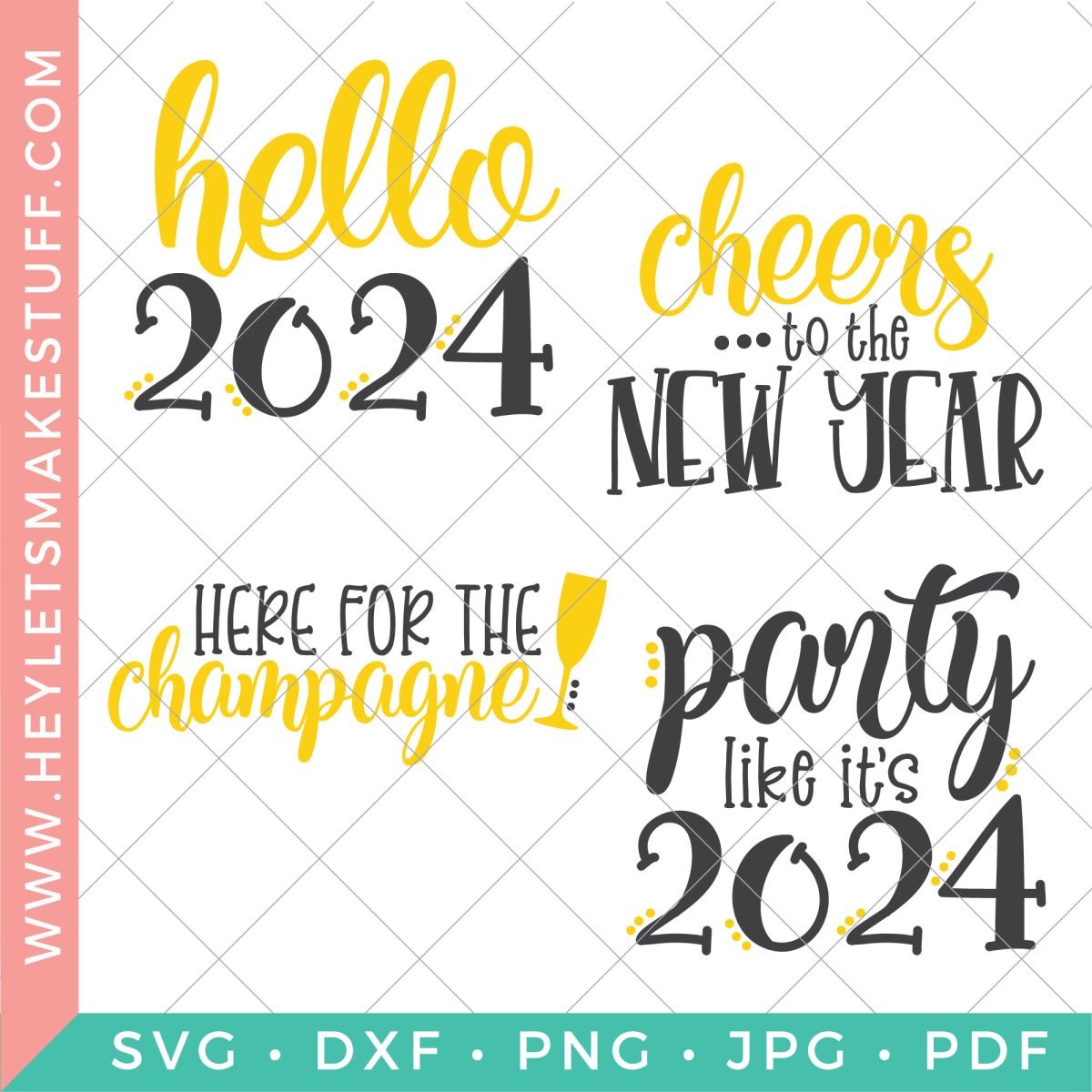 2024 New Year SVG bundle