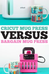 Cricut Mug Press vs Bargain Mug press pin image