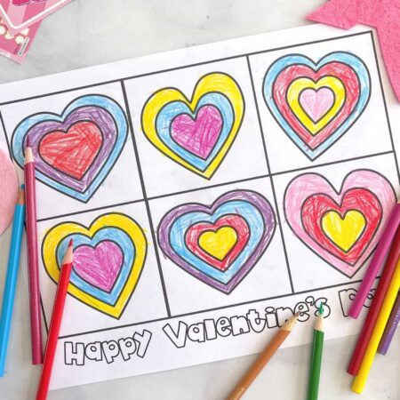 Play Dates and Parties Heart Coloring Page