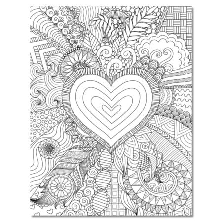 Skip to My Lou Zentangle coloring page