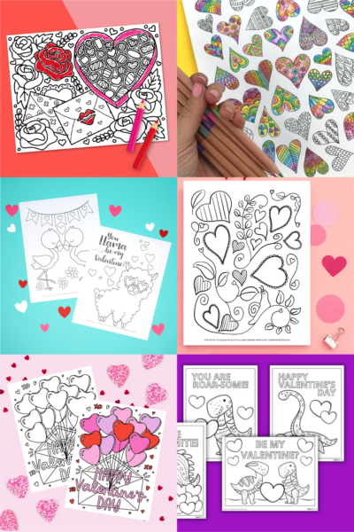 These free printable Valentine's Day coloring pages are perfect for the classroom, for keeping kids occupied on snow days, and even for adults who might want to relax a bit with box of crayons!