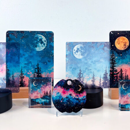 A bunch of different acrylic sublimation projects