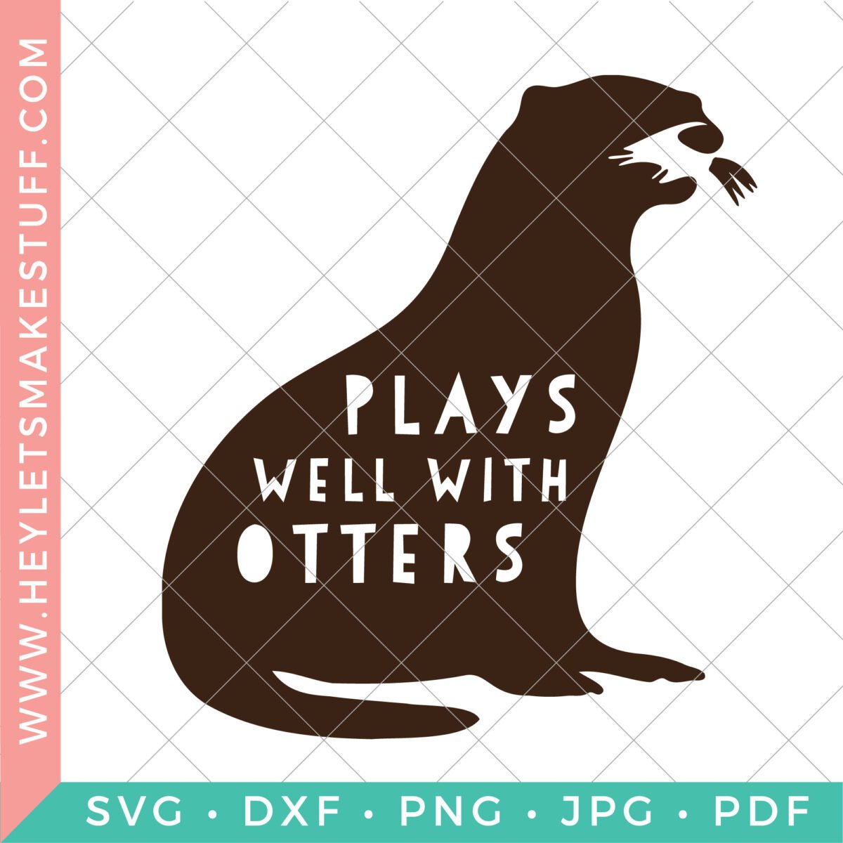 Plays Well with Otters SVG File