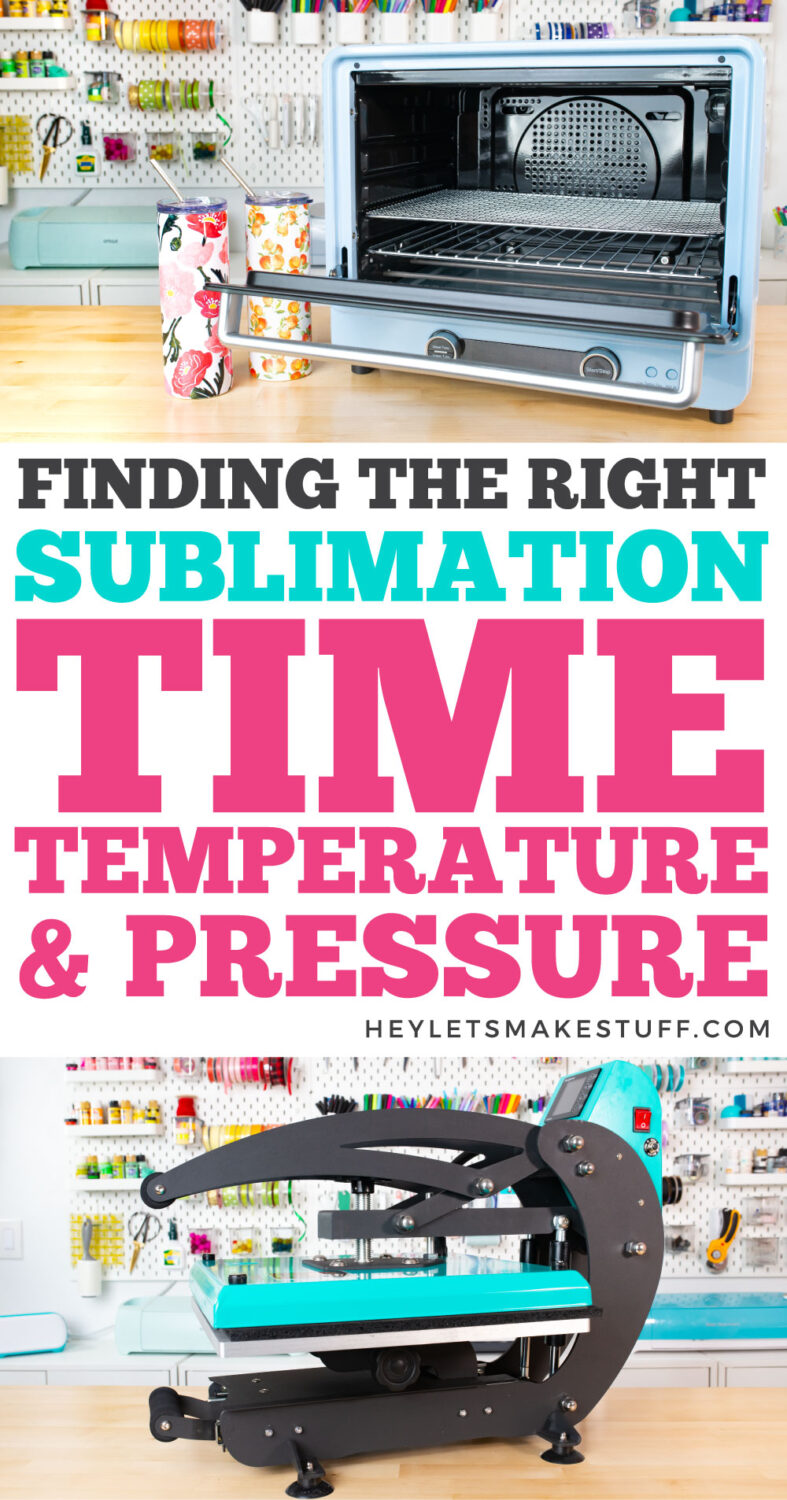 Sublimation time, temperature, and pressure pin image