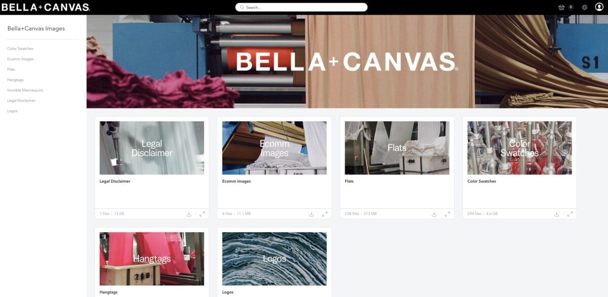Bella Canvas Images homepage