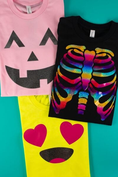 All three halloween t-shirts